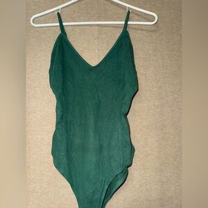 Forever 21 SOFT Green Fitted Bodysuit